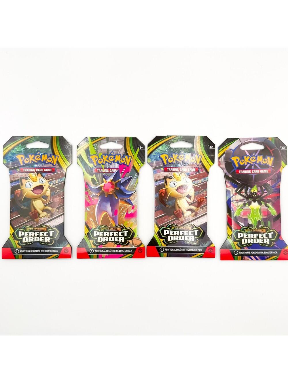 Pokemon TCG Perfect Order 4 Booster Packs Collectible Anime Trading Cards